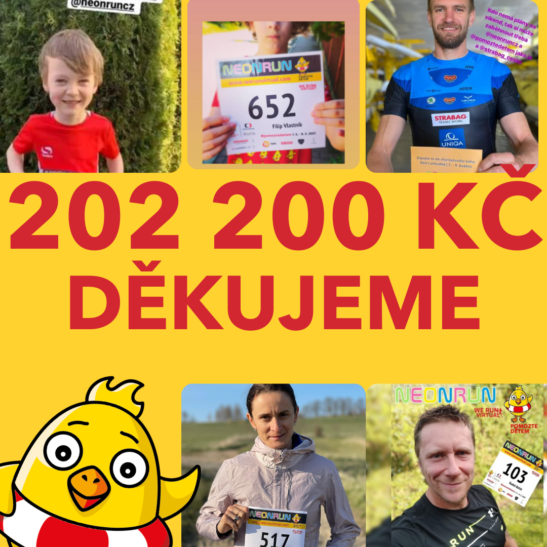 1 145 běžců po celé ČR pomáhalo dětem