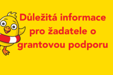 Důležití informace pro žadatele